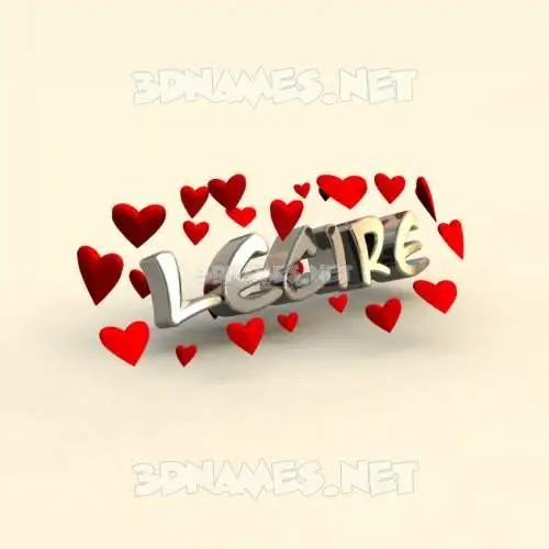 lecire in In Love style - 3D name wallpaper lecire in In Love style - 3D name wallpaper