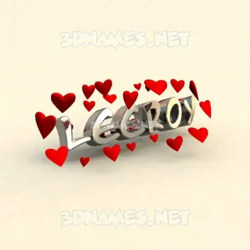 leeroy in In Love style - 3D name wallpaper leeroy in In Love style - 3D name wallpaper