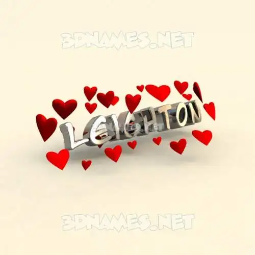 leighton in In Love style - 3D name wallpaper leighton in In Love style - 3D name wallpaper
