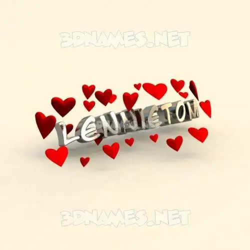 lennietom in In Love style - 3D name wallpaper lennietom in In Love style - 3D name wallpaper