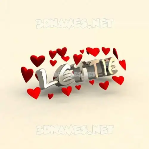 lettie in In Love style - 3D name wallpaper lettie in In Love style - 3D name wallpaper