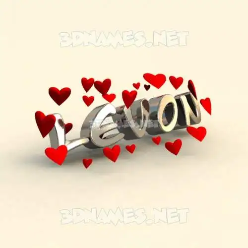 levon in In Love style - 3D name wallpaper levon in In Love style - 3D name wallpaper