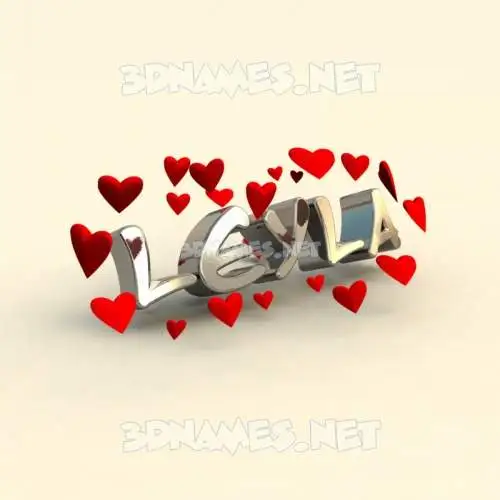 leyla in In Love style - 3D name wallpaper leyla in In Love style - 3D name wallpaper