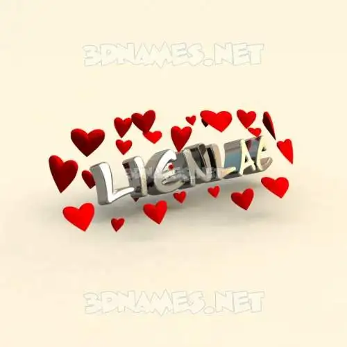 lienlac in In Love style - 3D name wallpaper lienlac in In Love style - 3D name wallpaper