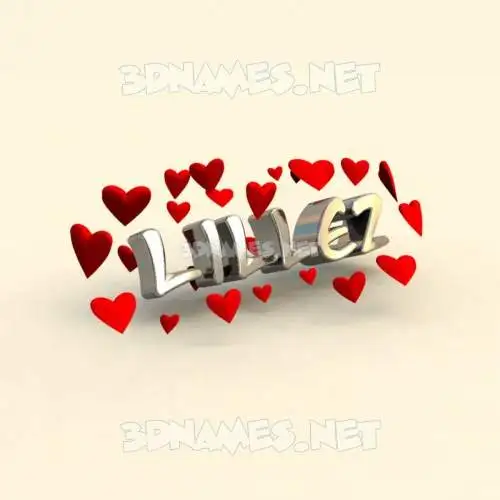 lillez in In Love style - 3D name wallpaper lillez in In Love style - 3D name wallpaper