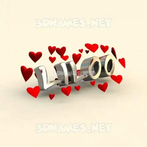 liloo in In Love style - 3D name wallpaper liloo in In Love style - 3D name wallpaper