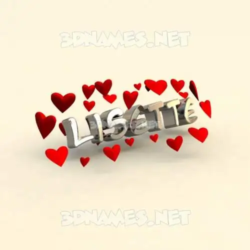 lisette in In Love style - 3D name wallpaper lisette in In Love style - 3D name wallpaper