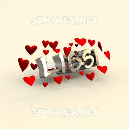lissi in In Love style - 3D name wallpaper lissi in In Love style - 3D name wallpaper
