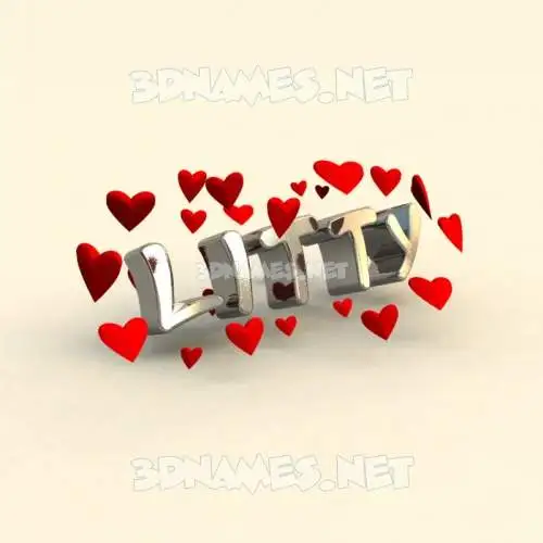 litty in In Love style - 3D name wallpaper litty in In Love style - 3D name wallpaper