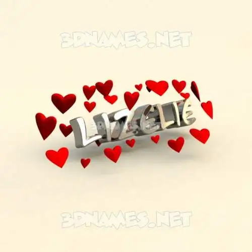 lizelie in In Love style - 3D name wallpaper lizelie in In Love style - 3D name wallpaper