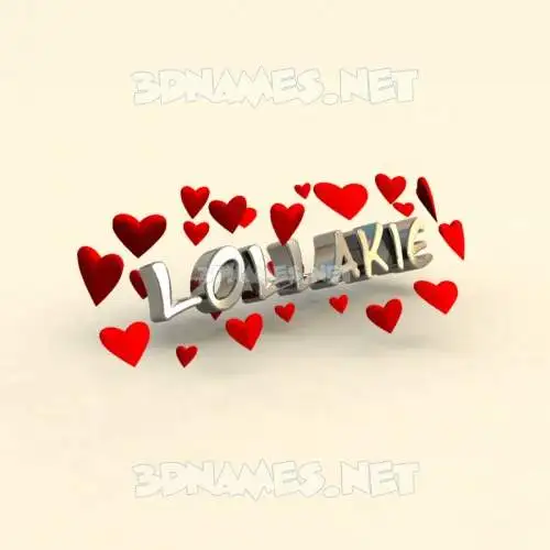 lollakie in In Love style - 3D name wallpaper lollakie in In Love style - 3D name wallpaper
