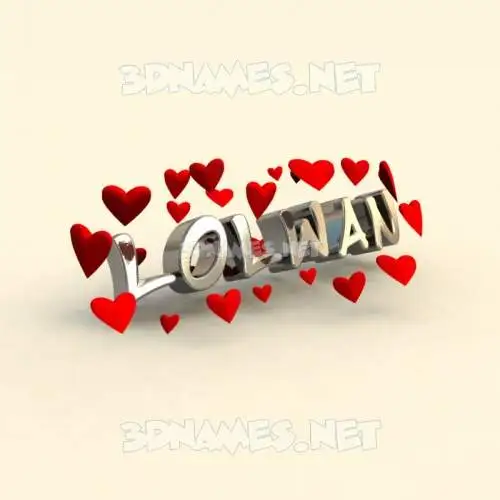 lolwan in In Love style - 3D name wallpaper lolwan in In Love style - 3D name wallpaper