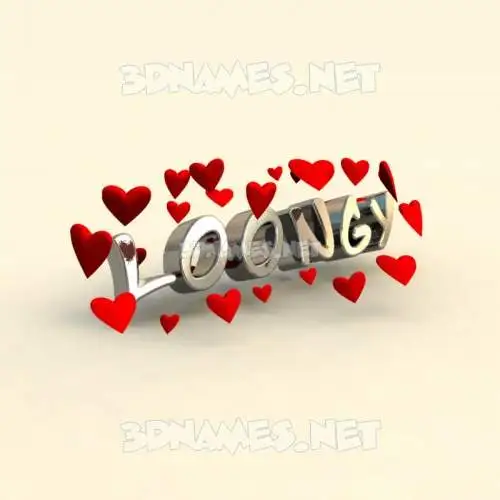 loongy in In Love style - 3D name wallpaper loongy in In Love style - 3D name wallpaper