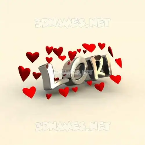 lori in In Love style - 3D name wallpaper lori in In Love style - 3D name wallpaper