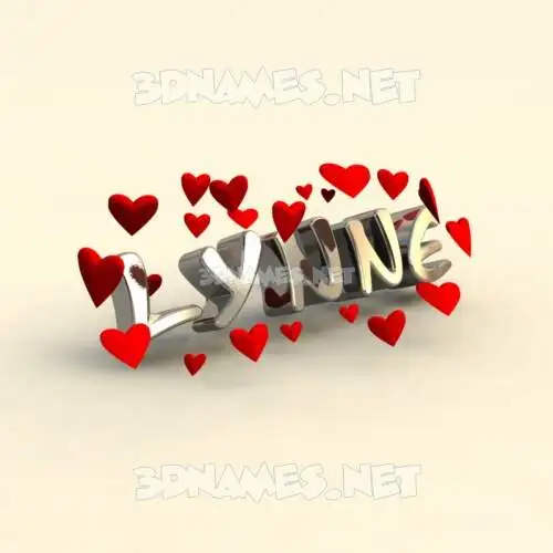 lynne in In Love style - 3D name wallpaper lynne in In Love style - 3D name wallpaper