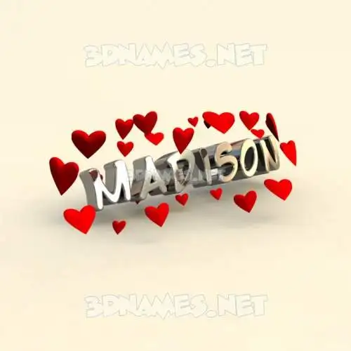 madison in In Love style - 3D name wallpaper madison in In Love style - 3D name wallpaper