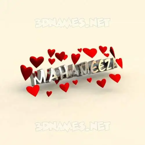 mahameeza in In Love style - 3D name wallpaper mahameeza in In Love style - 3D name wallpaper