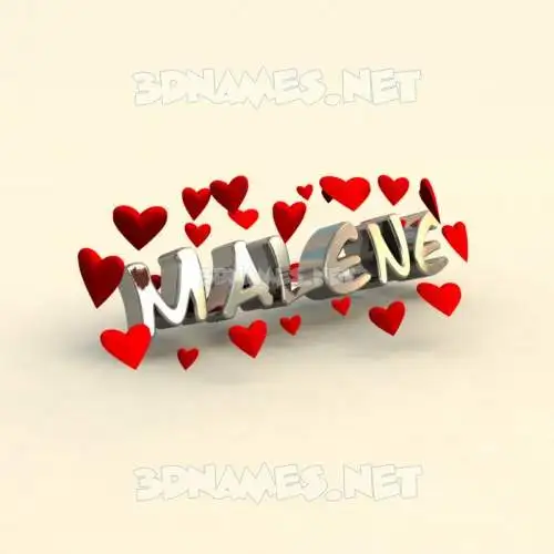 malene in In Love style - 3D name wallpaper malene in In Love style - 3D name wallpaper