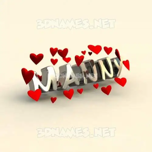 manny in In Love style - 3D name wallpaper manny in In Love style - 3D name wallpaper