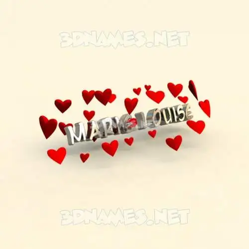 marie louise in In Love style - 3D name wallpaper marie louise in In Love style - 3D name wallpaper