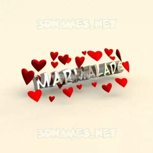 marmalade in In Love style - 3D name wallpaper marmalade in In Love style - 3D name wallpaper