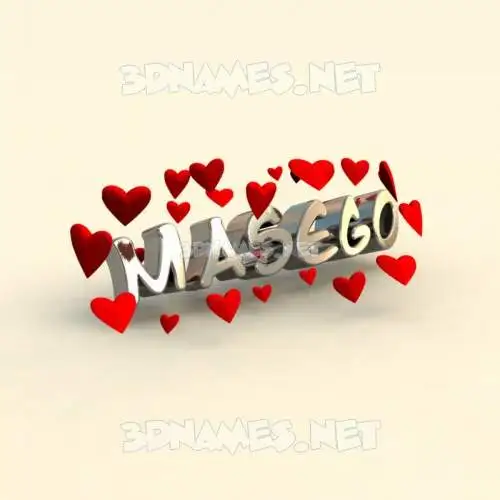 masego in In Love style - 3D name wallpaper