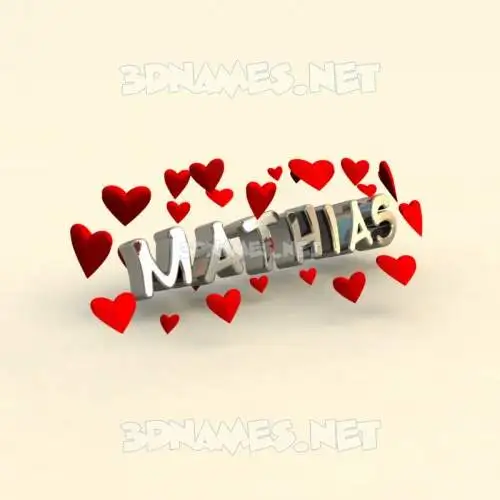 mathias in In Love style - 3D name wallpaper mathias in In Love style - 3D name wallpaper
