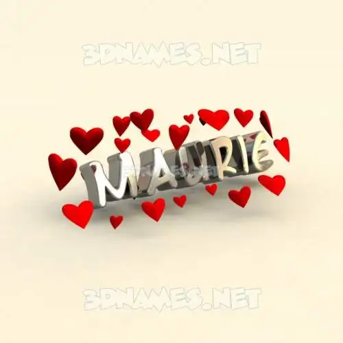 maurie in In Love style - 3D name wallpaper maurie in In Love style - 3D name wallpaper