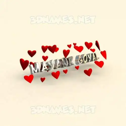 mayank goyal in In Love style - 3D name wallpaper mayank goyal in In Love style - 3D name wallpaper
