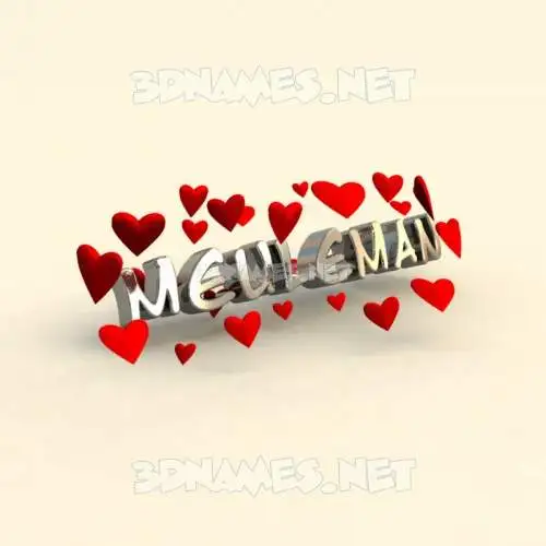 meuleman in In Love style - 3D name wallpaper meuleman in In Love style - 3D name wallpaper