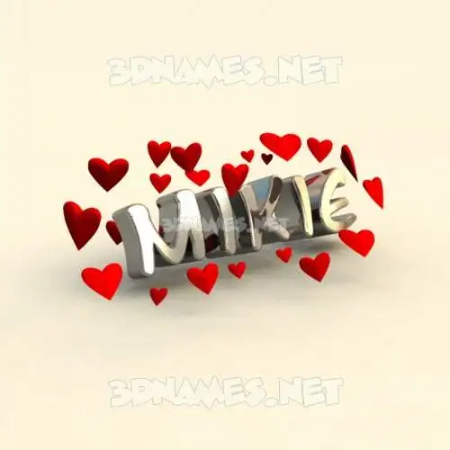 mikie in In Love style - 3D name wallpaper mikie in In Love style - 3D name wallpaper