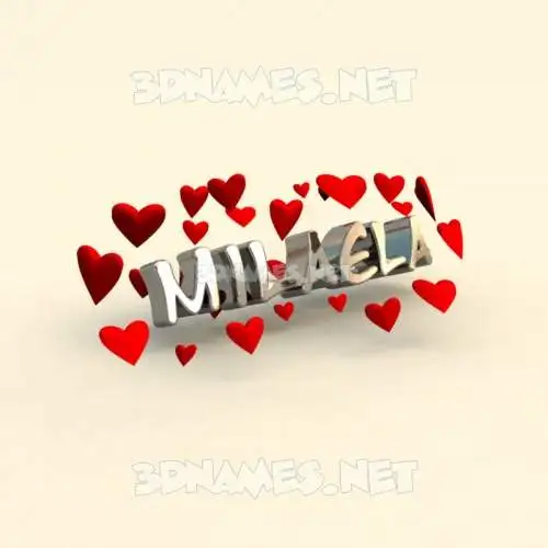 milaela in In Love style - 3D name wallpaper milaela in In Love style - 3D name wallpaper