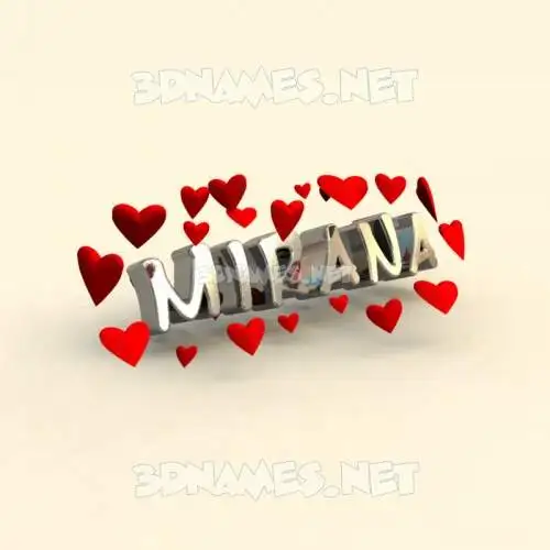 mirana in In Love style - 3D name wallpaper mirana in In Love style - 3D name wallpaper