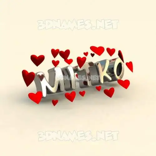mitko in In Love style - 3D name wallpaper mitko in In Love style - 3D name wallpaper
