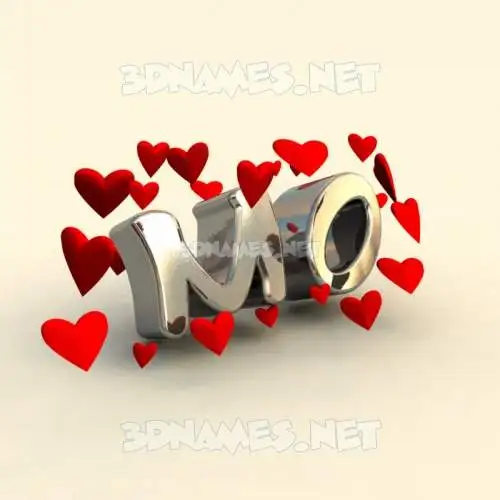 mo in In Love style - 3D name wallpaper