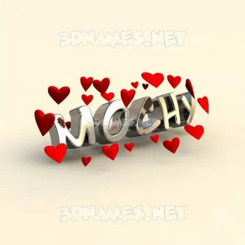 mochy in In Love style - 3D name wallpaper mochy in In Love style - 3D name wallpaper