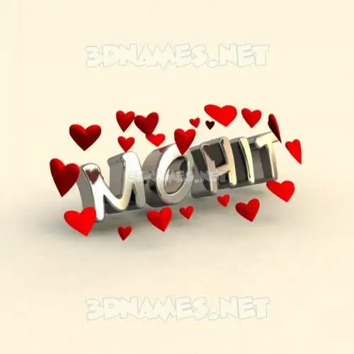 mohit in In Love style - 3D name wallpaper mohit in In Love style - 3D name wallpaper
