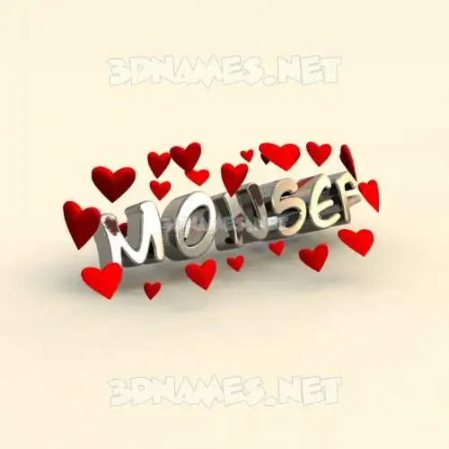monsef in In Love style - 3D name wallpaper monsef in In Love style - 3D name wallpaper
