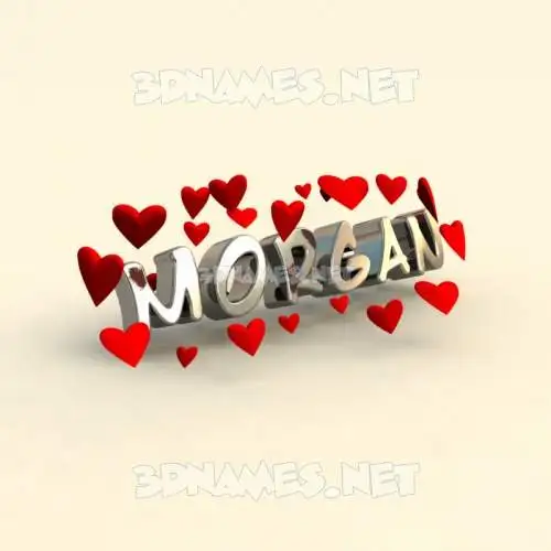 morgan in In Love style - 3D name wallpaper morgan in In Love style - 3D name wallpaper
