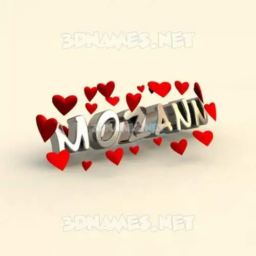 mozann in In Love style - 3D name wallpaper mozann in In Love style - 3D name wallpaper
