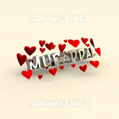 mufaddal in In Love style - 3D name wallpaper mufaddal in In Love style - 3D name wallpaper