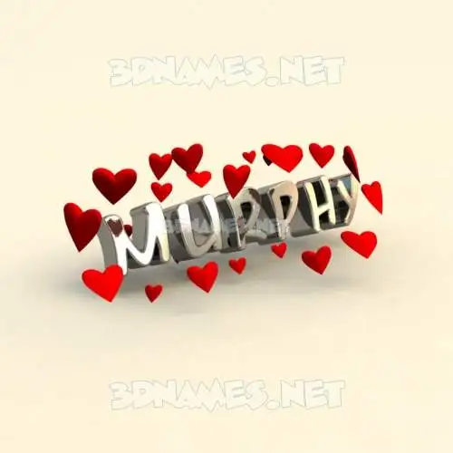 murphy in In Love style - 3D name wallpaper murphy in In Love style - 3D name wallpaper