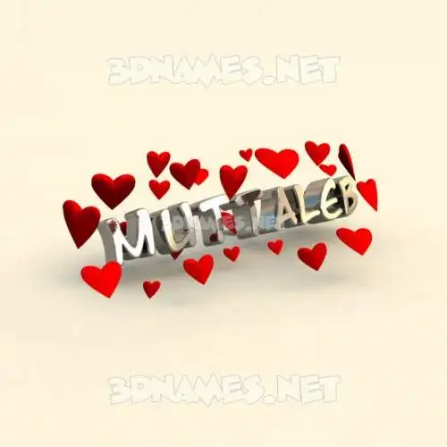 muttaleb in In Love style - 3D name wallpaper muttaleb in In Love style - 3D name wallpaper