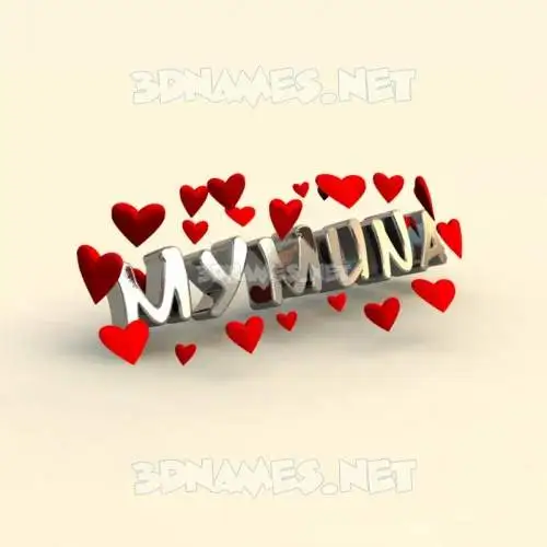 mymuna in In Love style - 3D name wallpaper mymuna in In Love style - 3D name wallpaper