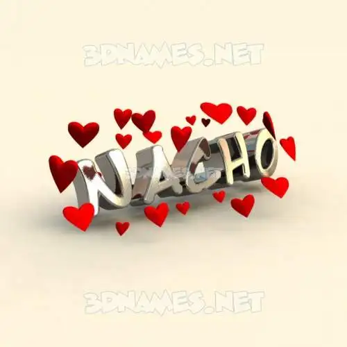 nacho in In Love style - 3D name wallpaper nacho in In Love style - 3D name wallpaper