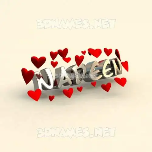 nadeen in In Love style - 3D name wallpaper nadeen in In Love style - 3D name wallpaper