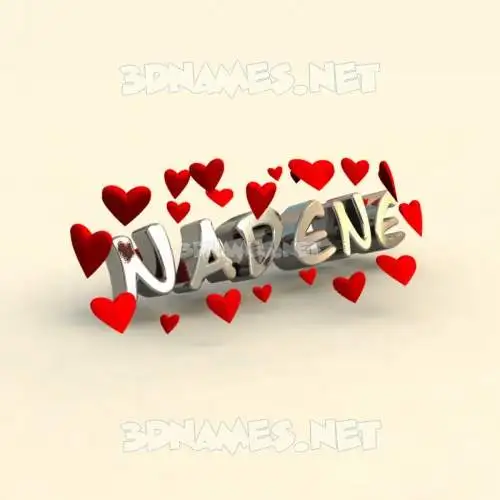 nadene in In Love style - 3D name wallpaper nadene in In Love style - 3D name wallpaper