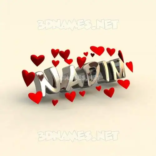 nadim in In Love style - 3D name wallpaper nadim in In Love style - 3D name wallpaper