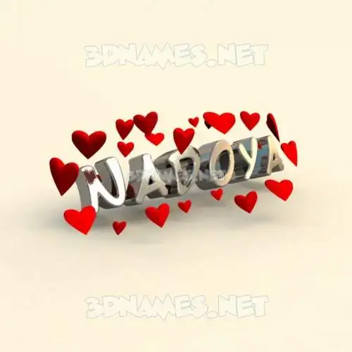 nadoya in In Love style - 3D name wallpaper nadoya in In Love style - 3D name wallpaper