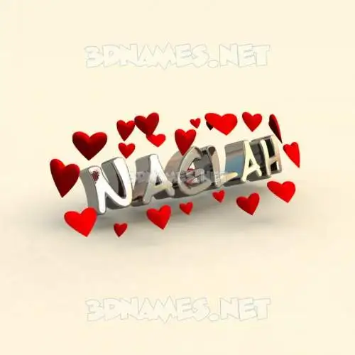 naelah in In Love style - 3D name wallpaper naelah in In Love style - 3D name wallpaper